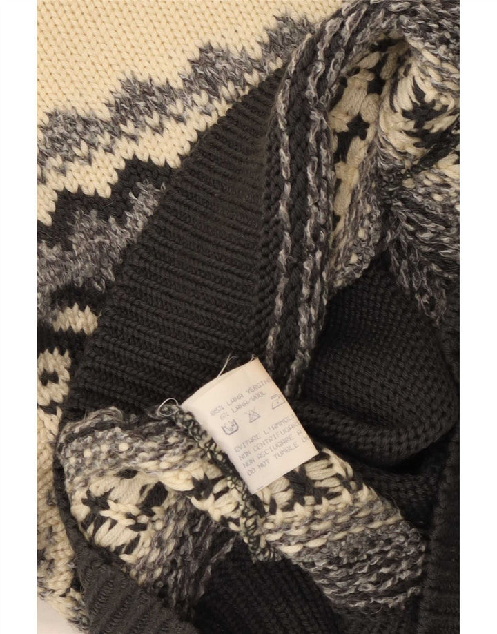 Silvy Herre Crew Neck Jumper Sweater IT 48 Medium Multicolored Fair Isle