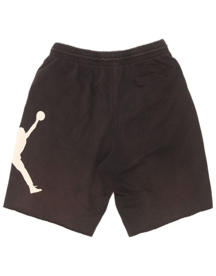 Jordan Herre grafiske sportsshorts Medium sort bomuld