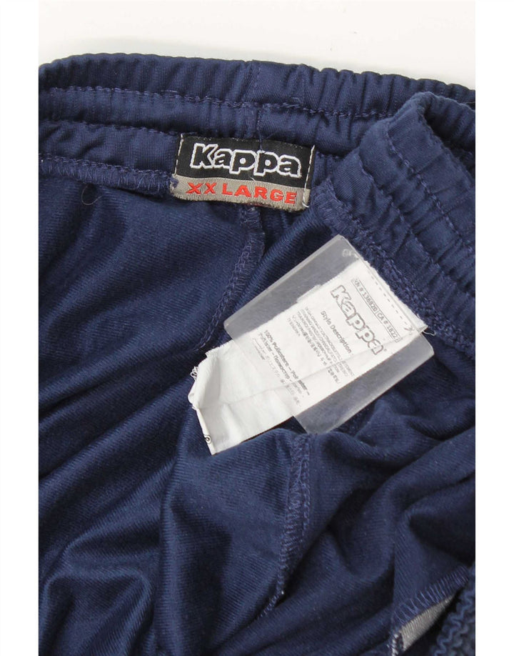 Kappa fuld træningsdragt til mænd 2XL marineblå polyester