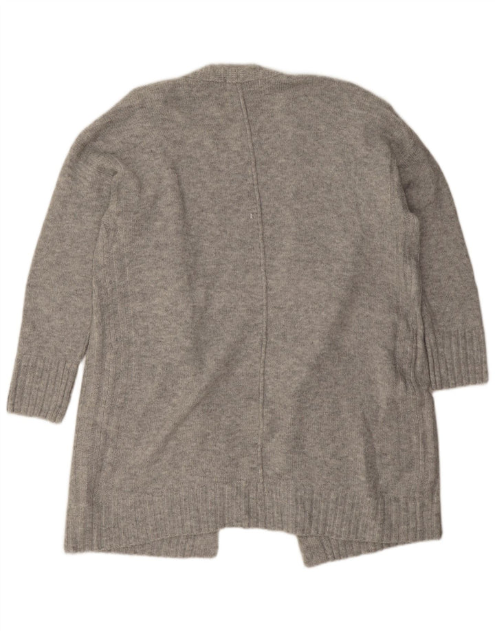 Marks & Spencer Dame Longline Cardigan Sweater UK 14 Medium Grey