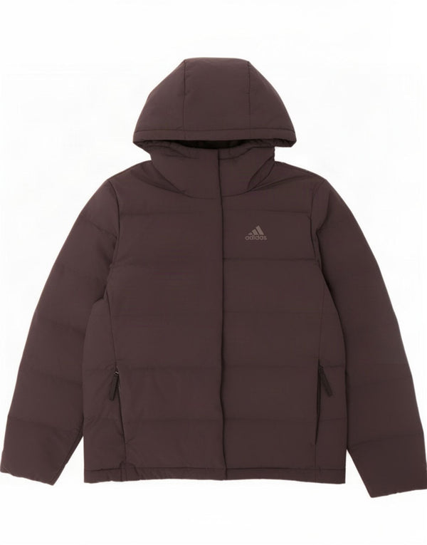 Adidas Polstret hættejakke til kvinder UK 4/6 XS Sort polyester