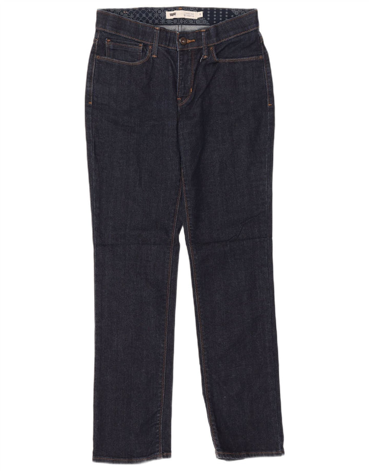 Levi's Lige Jeans til kvinder US 6 Medium W28 L30 Marineblå Bomuld
