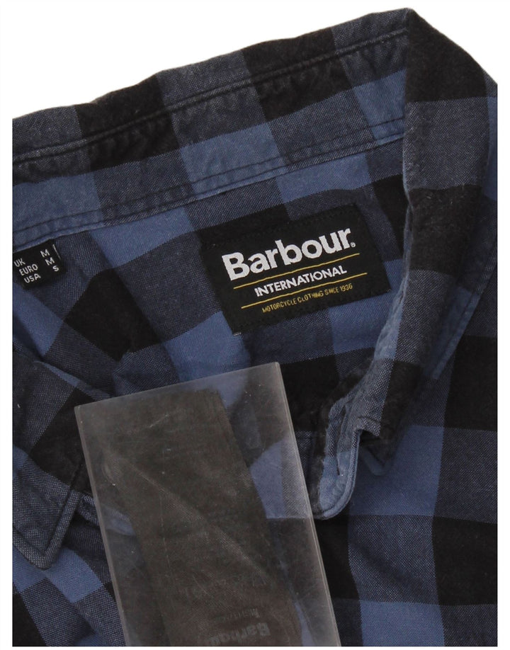 Barbour Herreskjorte Medium Blue Gingham Cotton