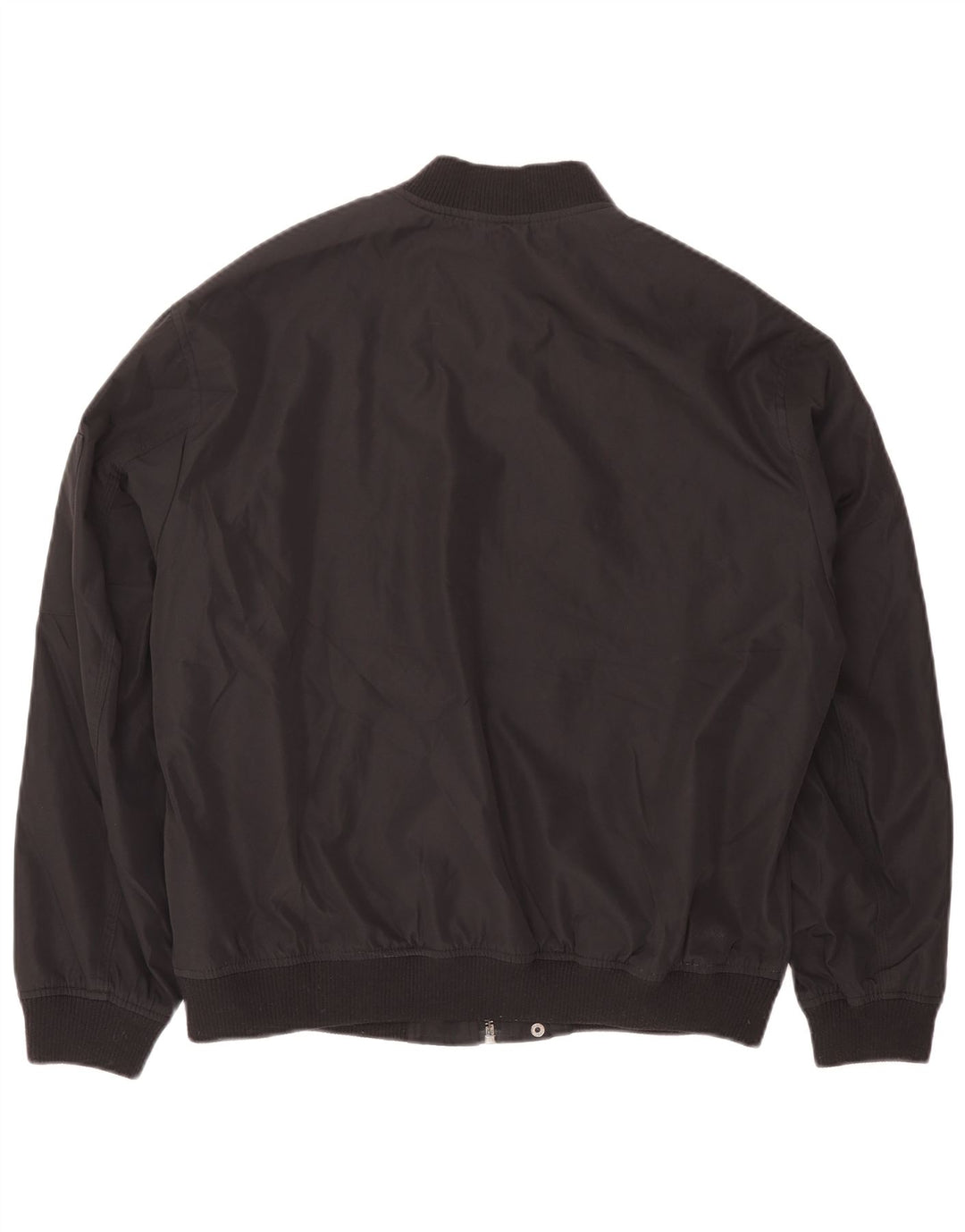 Zara Herre Bomber Jacket UK 40 Large Black Polyester