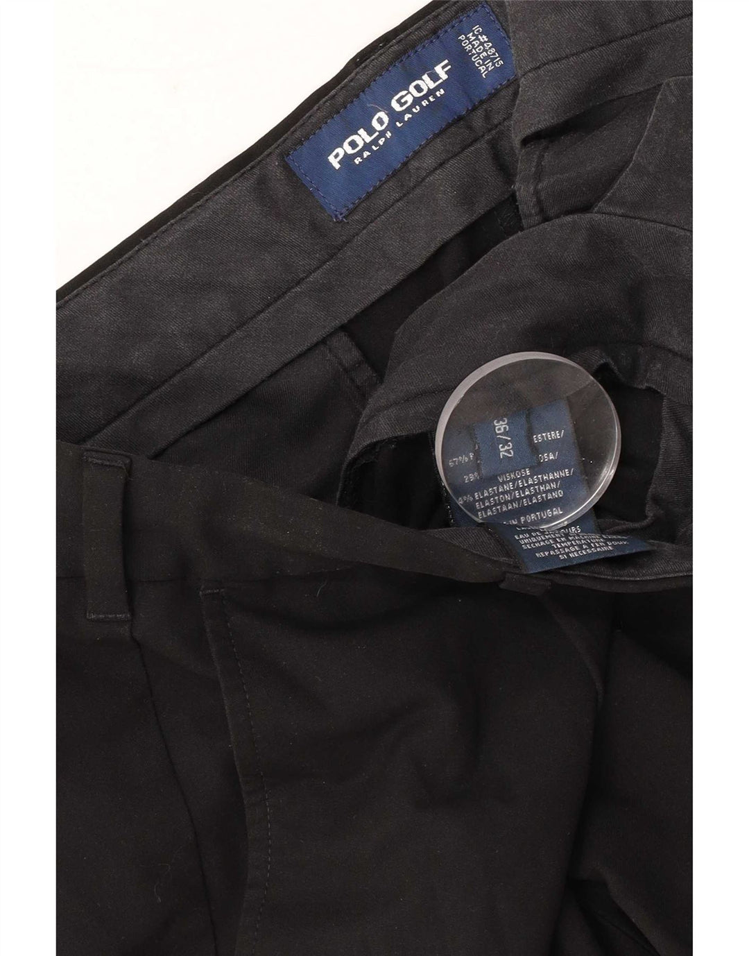 Ralph Lauren Herre Pegged Chino Bukser W36 L32 Sort Polyester