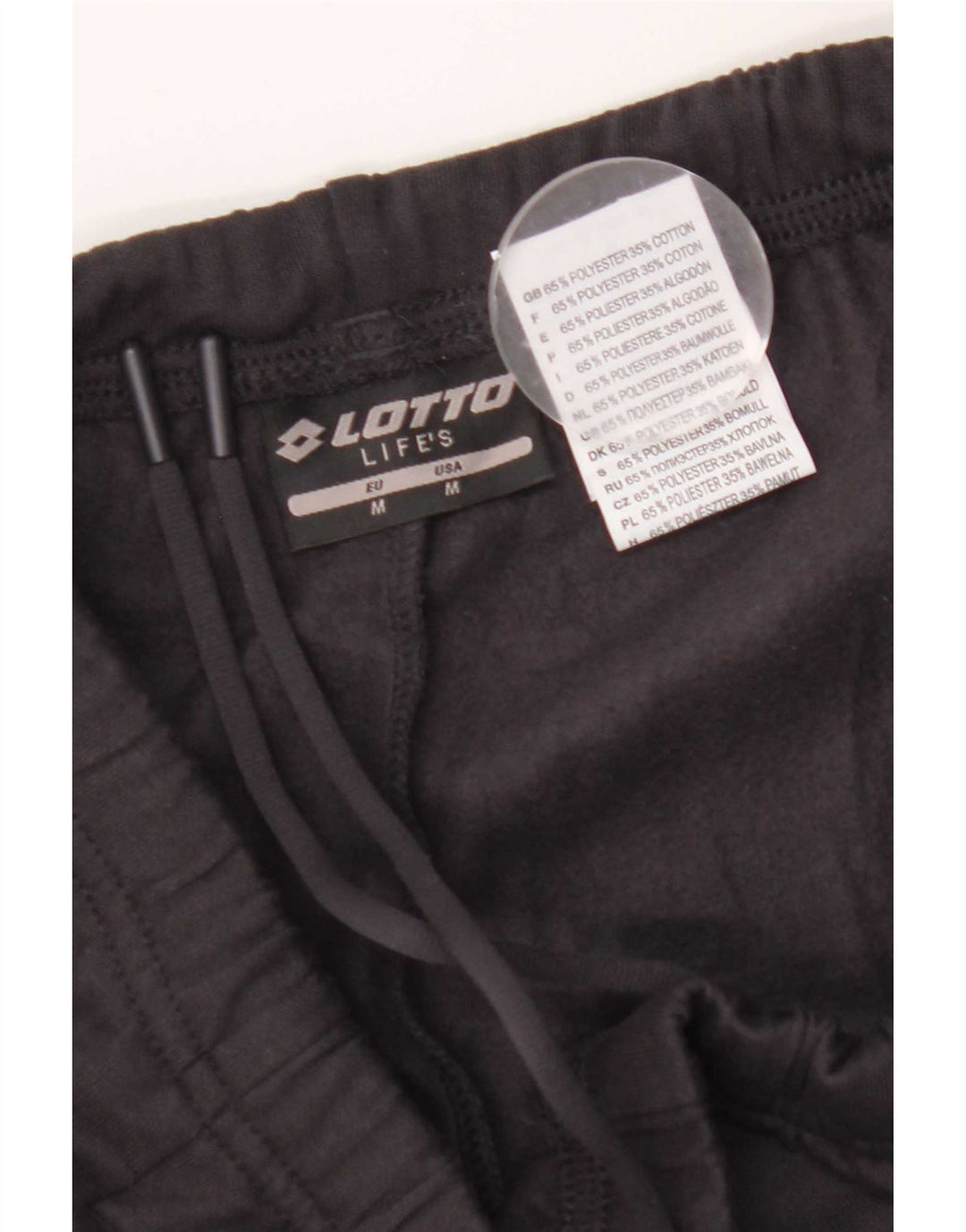 Lotto Womens Life's træningsdragt Bukser UK 14 Medium Sort Polyester