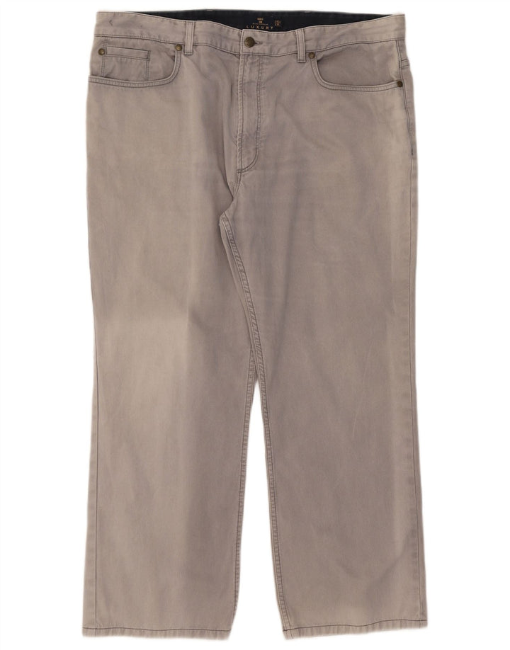Marks & Spencer Herre Blue Harbor Straight Casual Bukser W42 L29 Grå