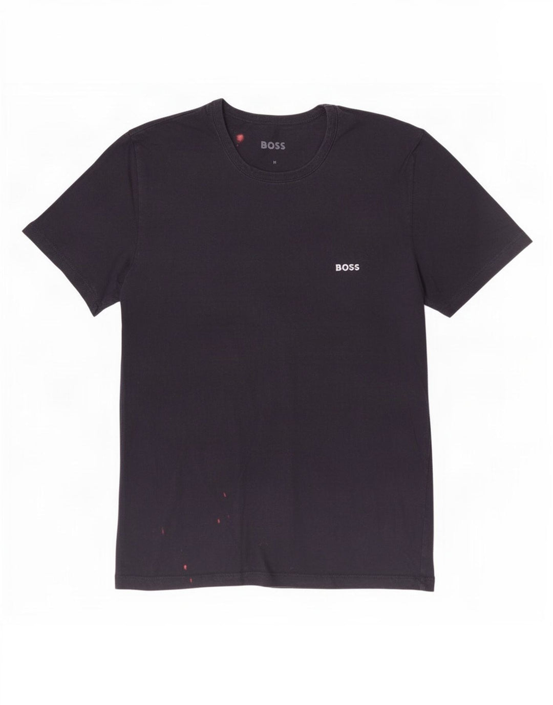 Hugo Boss Herre T-Shirt Top Medium Marineblå Bomuld