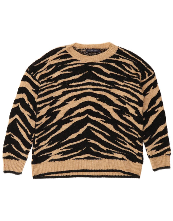 Marks & Spencer Dame Boat Neck Jumper Sweater UK 10 Small Black