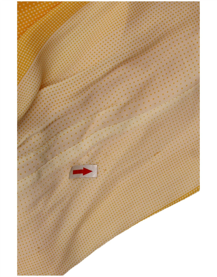 BARTH skjortebluse til kvinder IT 48 XL Gul plettet silke