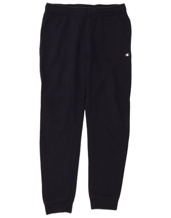 Champion Womens træningsdragt Bukser Joggers UK 14 Large Navy Blue Cotton