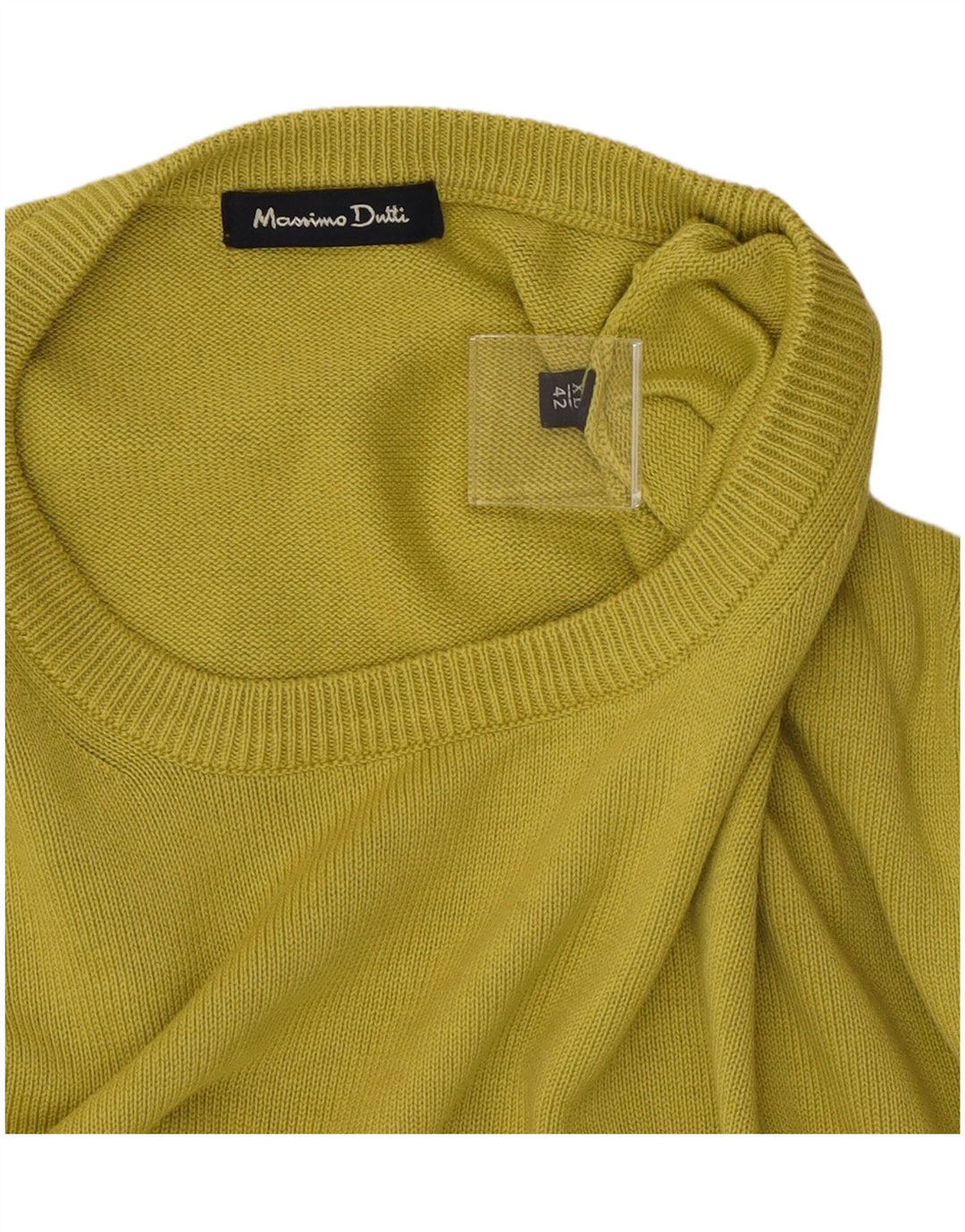 Massimo Dutti Herre sweater med rund hals XL Grøn bomuld