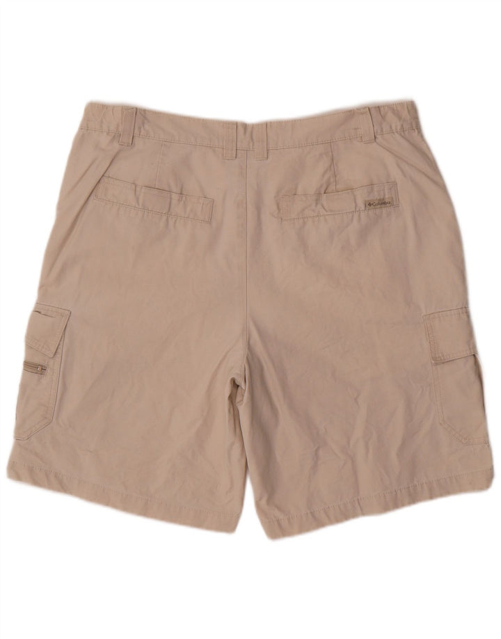 COLUMBIA Mens Cargo Shorts Large W36  Beige Cotton