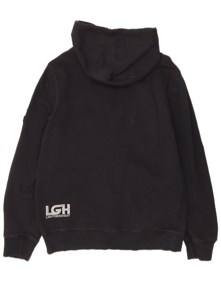 Hurley Herre grafisk hættetrøje med lynlås mellem sort bomuld