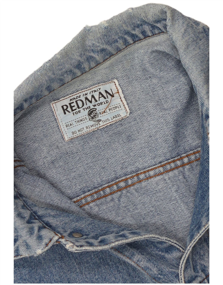 Vintage denimjakke til mænd UK 38 Medium Blue