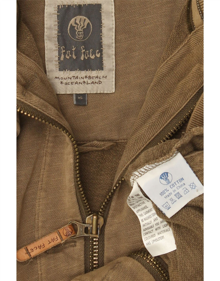 Fat Face Herre Utility Jacket XL Khaki Flecked Bomuld