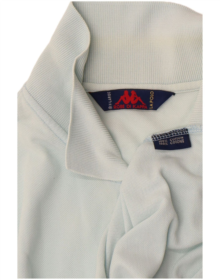 Kappa herre poloshirt XL blå bomuld