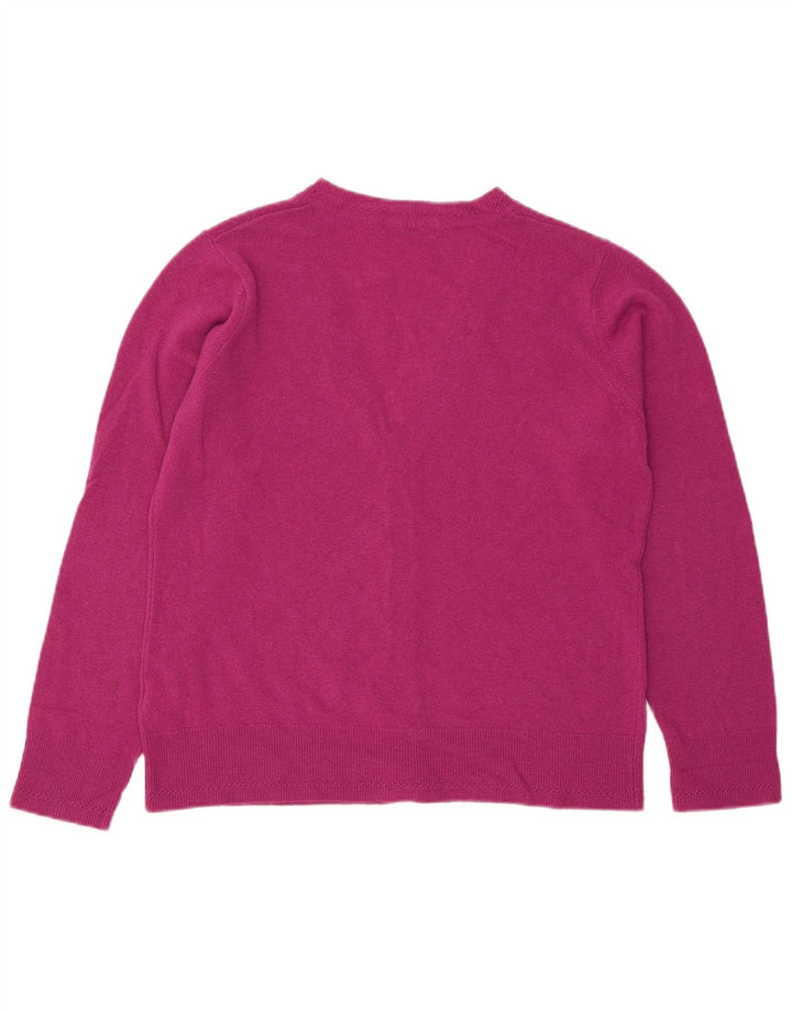 Marks & Spencer Dame Cardigan Sweater UK 14 Large Pink Wool