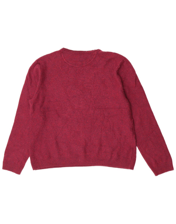 White Stuff Dame Jumper Sweater UK 20 2XL Rødbrun Flecked Bomuld