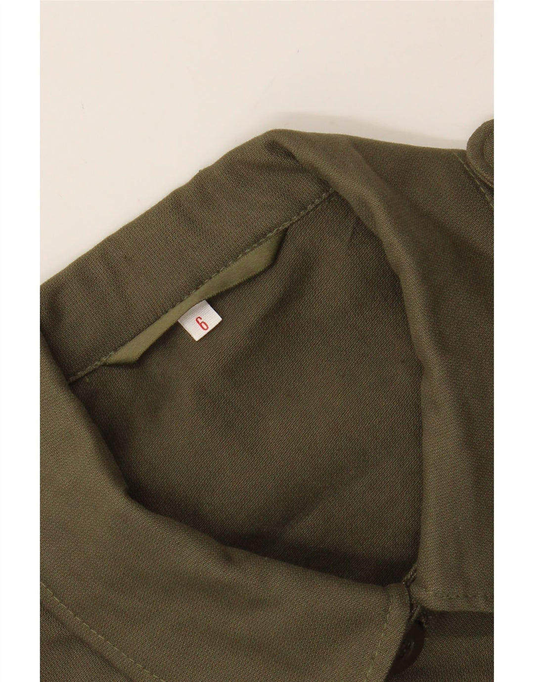 VINTAGE Mens Overshirt Military Shirt Medium Khaki Vintage Vintage and Second-Hand Vintage from Messina Hembry 