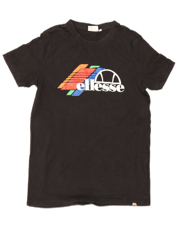 Ellesse Boys Grafisk T-Shirt Top 13-14 År Sort
