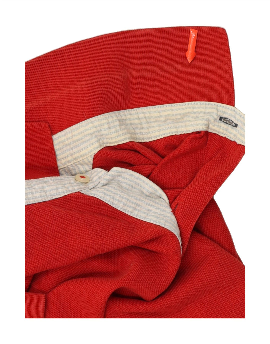TOMMY HILFIGER Mens Polo Shirt Medium Red Cotton Vintage Tommy Hilfiger and Second-Hand Tommy Hilfiger from Messina Hembry 