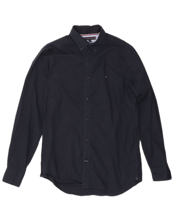 Tommy Hilfiger Herre Slim Fit skjorte Medium Navyblå Bomuld