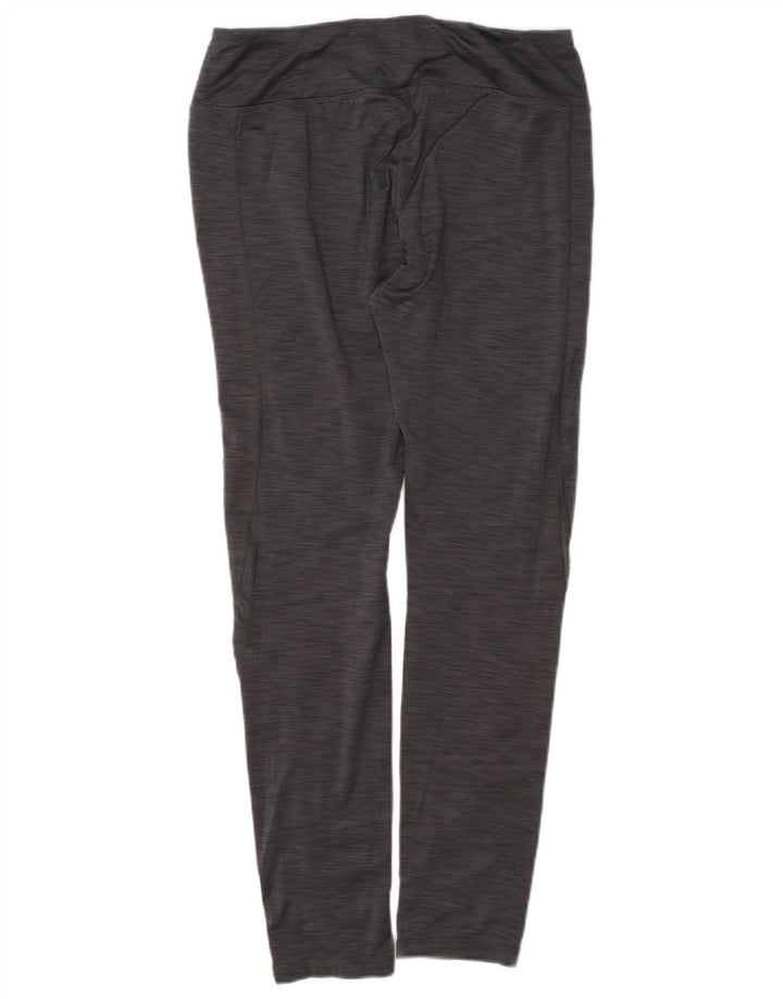 Reebok Womens Leggings UK 12 Medium Grey Flecked Polyester