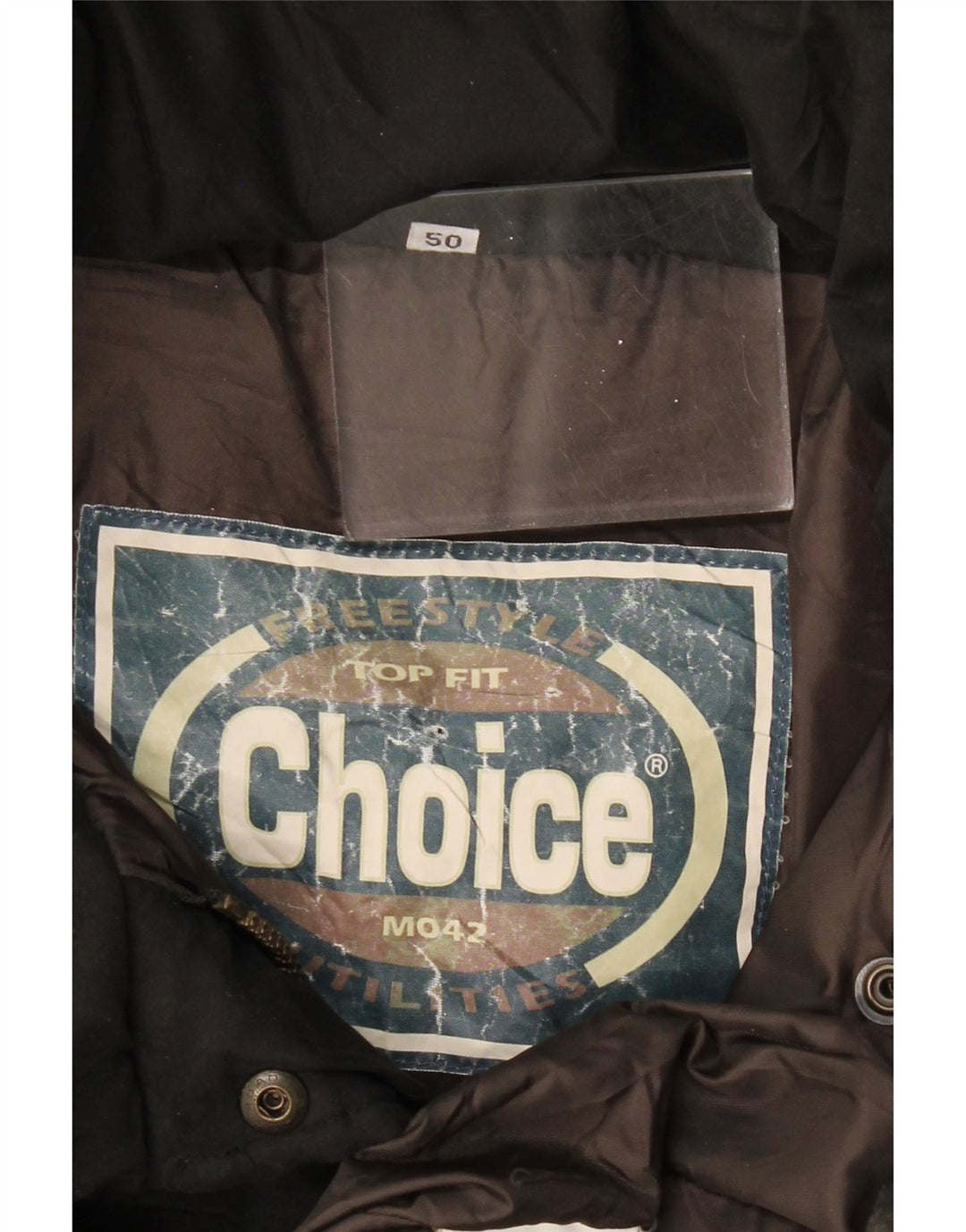 VINTAGE Polstret frakke med hætte til kvinder EU 50 2XL Sort polyamid