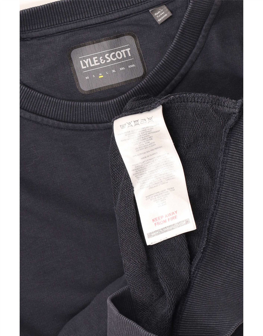 Lyle & Scott Herre sweatshirt Jumper Medium Navyblå Bomuld