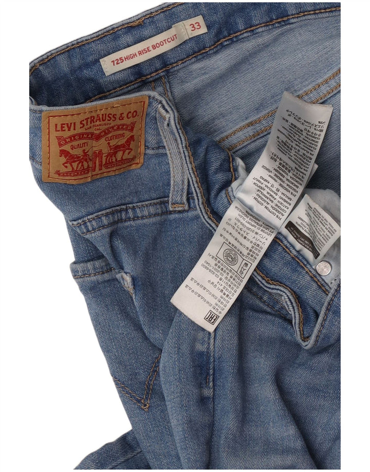 Levi's Dame 725 High Rise Bootcut Jeans W33 L32 Blå Bomuld