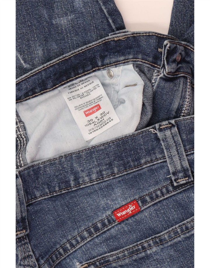 Wrangler Herre Cargo Straight Jeans W30 L30 Blå Bomuld