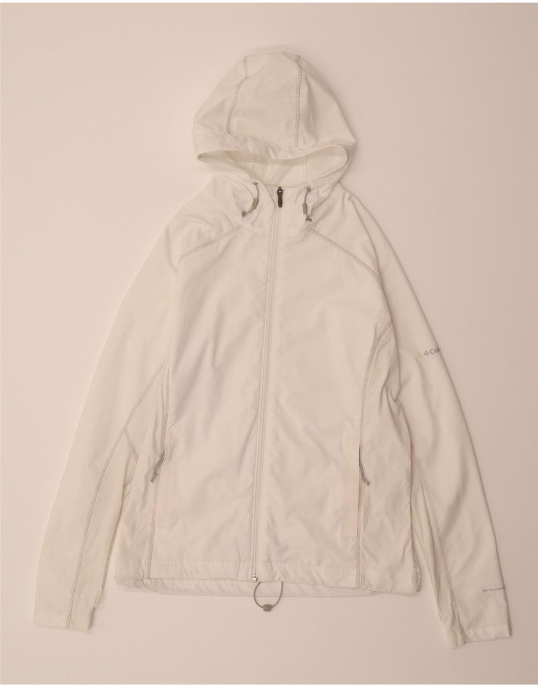 COLUMBIA Womens Interchange Hooded Tracksuit Top Jacket UK 18 XL White