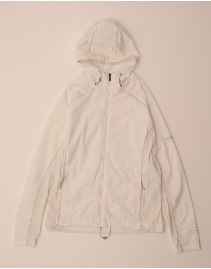 COLUMBIA Womens Interchange Hooded Tracksuit Top Jacket UK 18 XL White