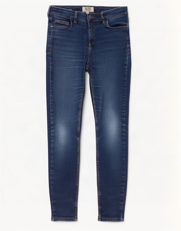Fat Face Dame Skinny Jeans UK 12 W32 L29 Blå Bomuld