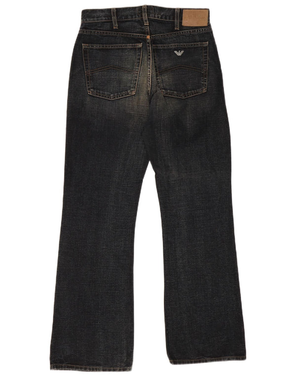 Armani Herre Bootcut Jeans W31 L31 Marineblå Bomuld