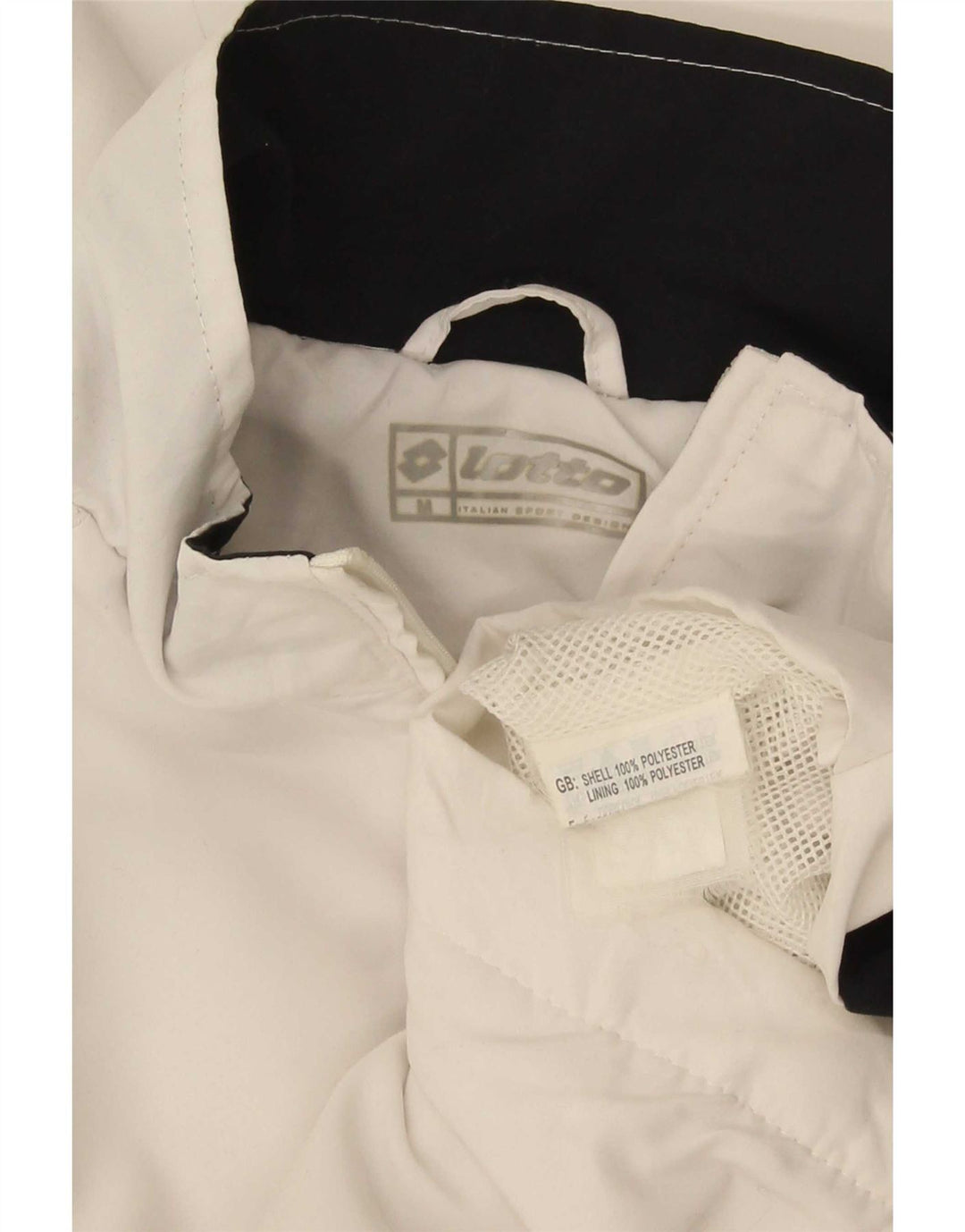 Lotto Træningsdragt til mænd Topjakke Medium White Colourblock Polyester