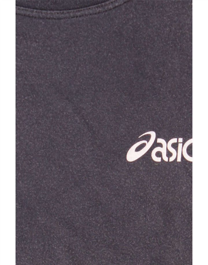 Asics Herre grafisk T-shirt Top Medium Marineblå Bomuld
