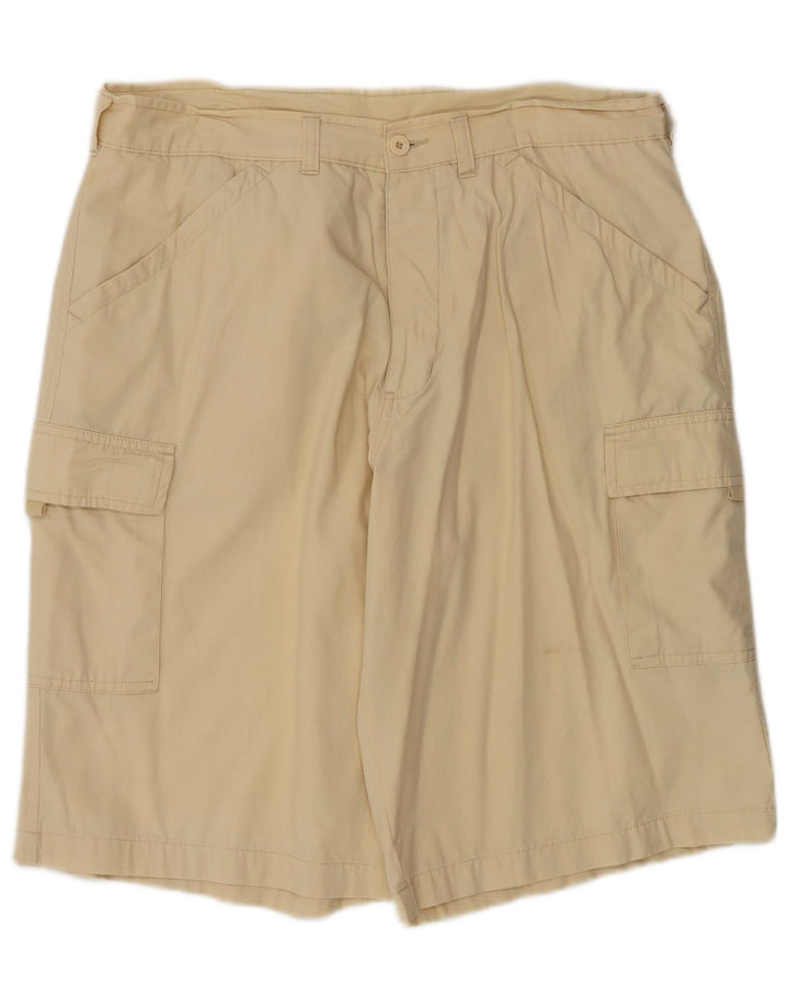VINTAGE Cargo Shorts til kvinder W34 Large Beige Bomuld