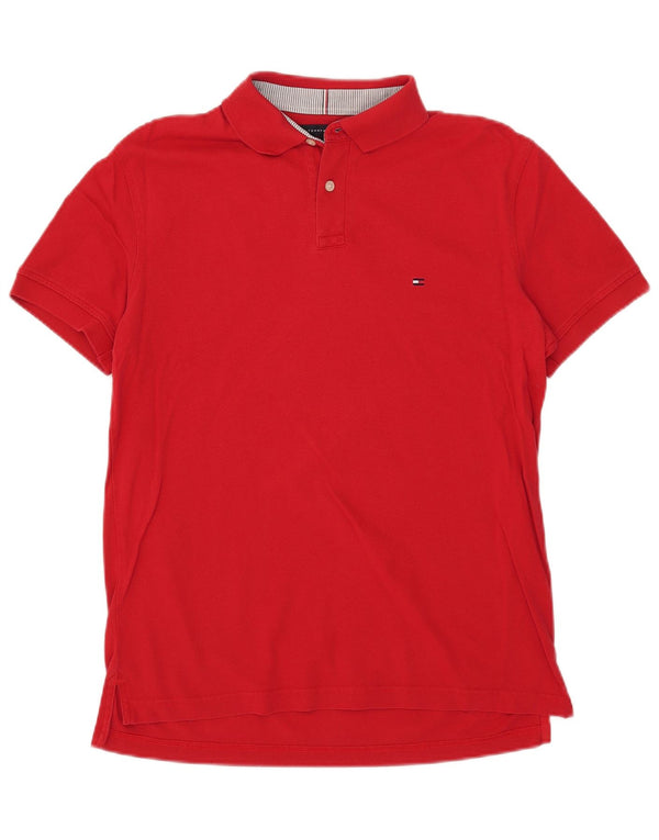 Tommy Hilfiger Herre Regular Fit Polo Shirt Medium Rød