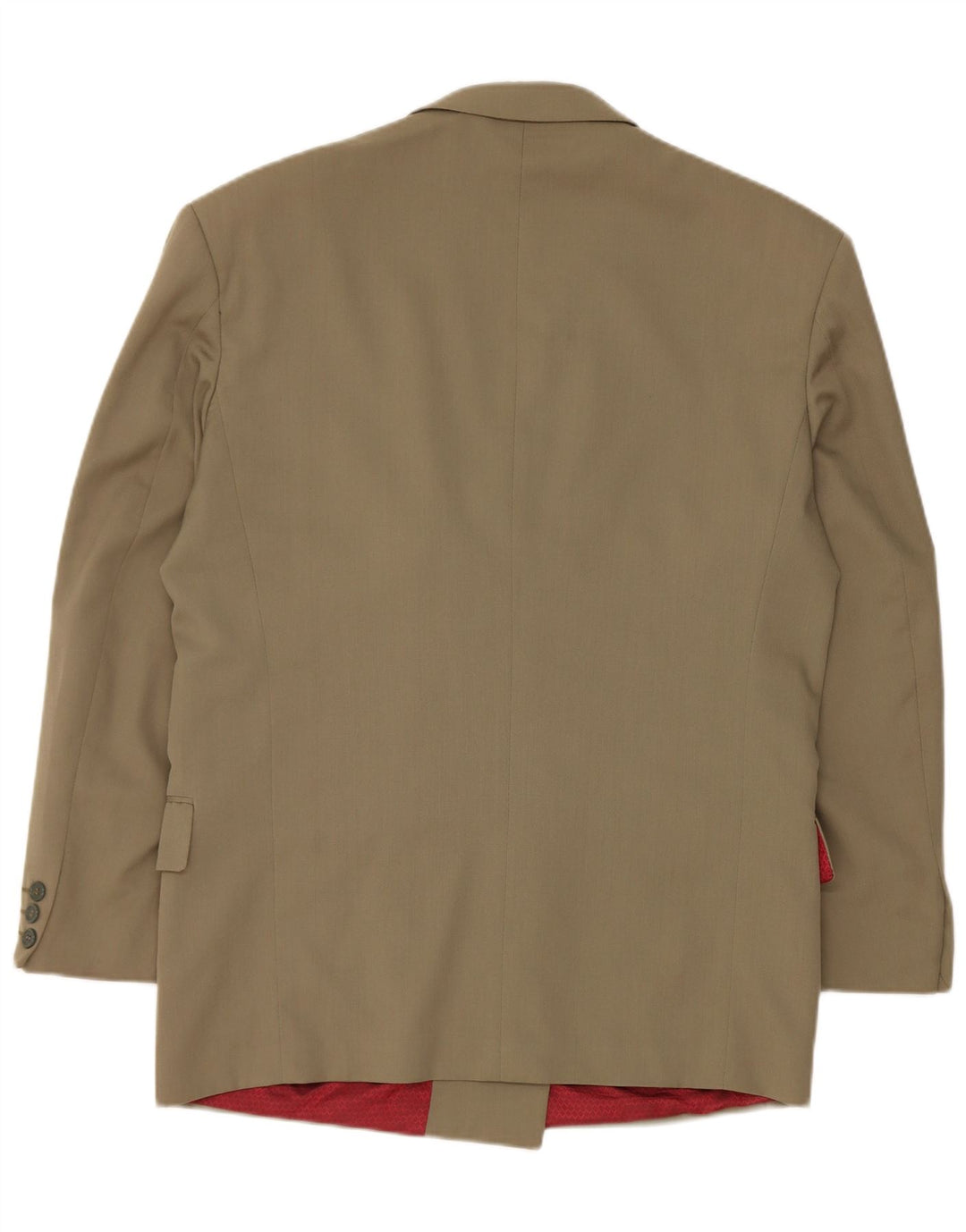 Vintage Dame Dobbeltradet Blazer Jacket UK 40 Large Khaki Wool