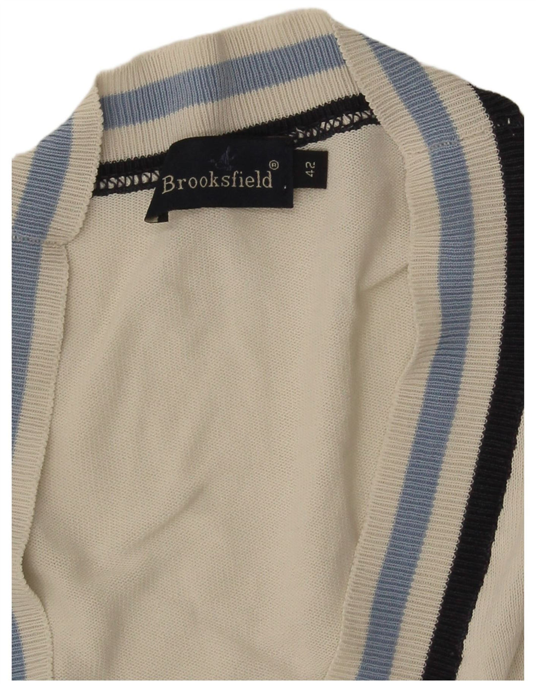 Brooksfield 3/4-ærmet cardigantrøje til kvinder IT 42 Medium Off White