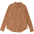 EDDIE BAUER Womens Abstract Pattern Shirt UK 18 XL Brown Cotton Vintage Eddie Bauer and Second-Hand Eddie Bauer from Messina Hembry 