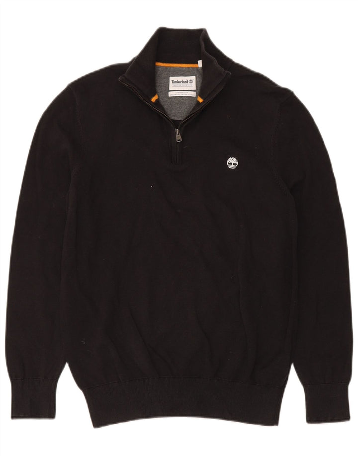 Timberland Herre lynlås-hals sweater lille sort bomuld