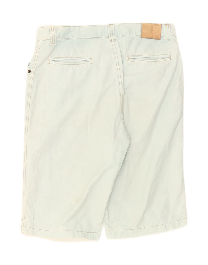JECKERSON Mens Casual Shorts W34 Large Blue Cotton