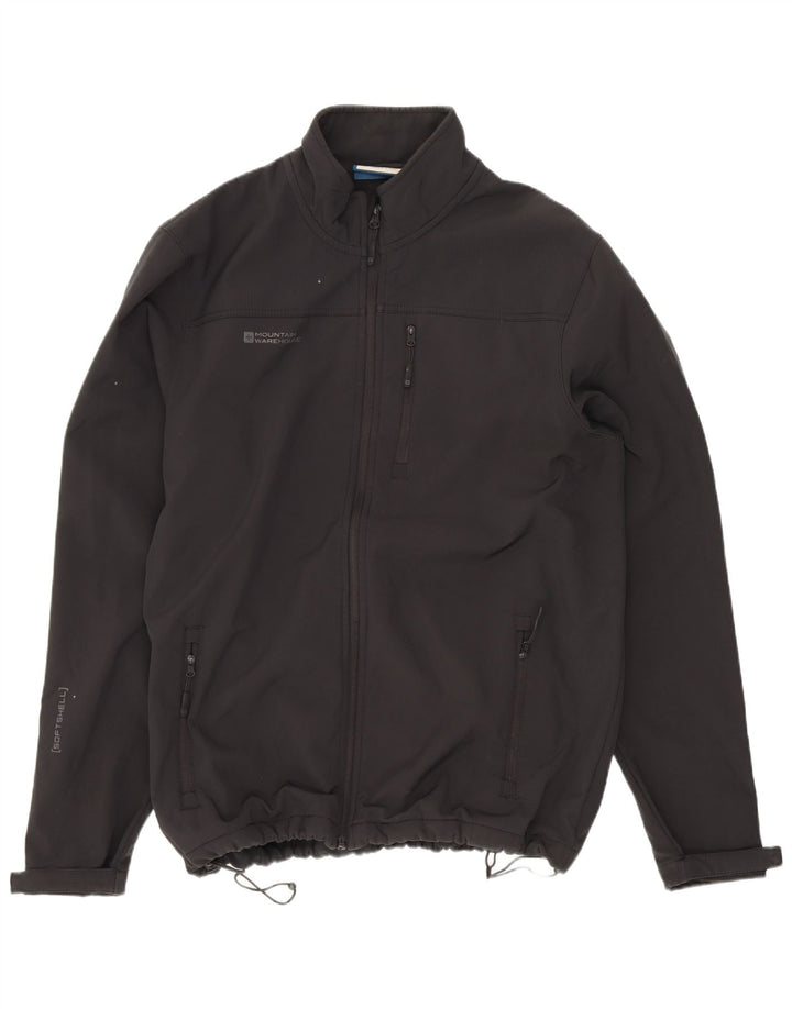 Mountain Warehouse Herre Windbreaker Jacket UK 40 Large Black Polyester