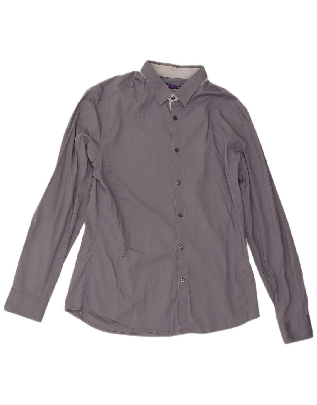 Jules Herre Extra Slim Fit Skjorte Størrelse 41/42 Large Grå