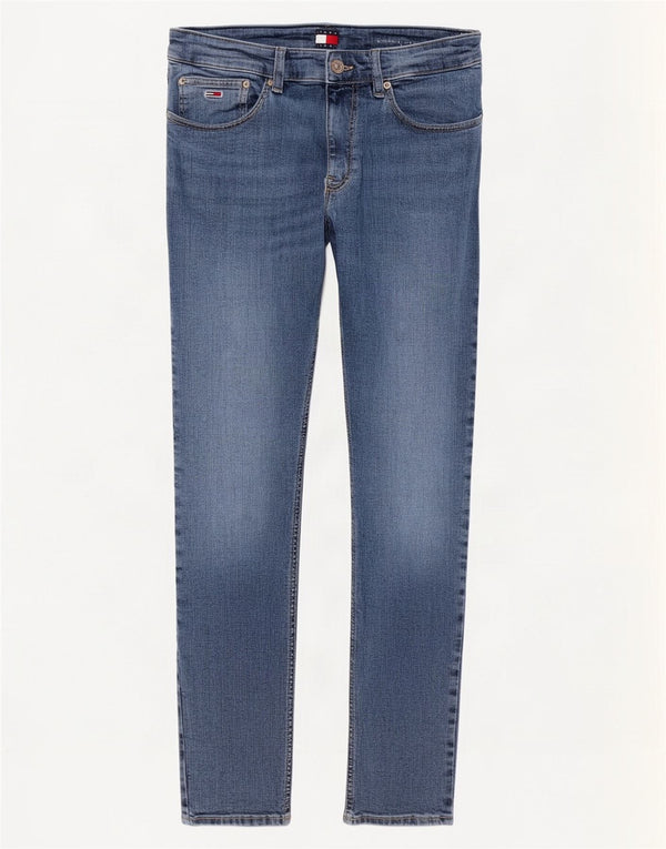 Tommy Hilfiger Herre Austin Slim Tapered Jeans W33 L34 Blå Bomuld
