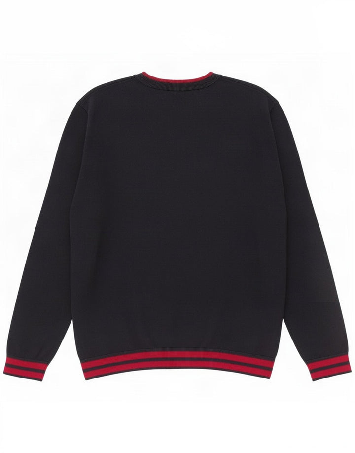 M&Co Herre V-hals sweater Medium Navyblå Bomuld