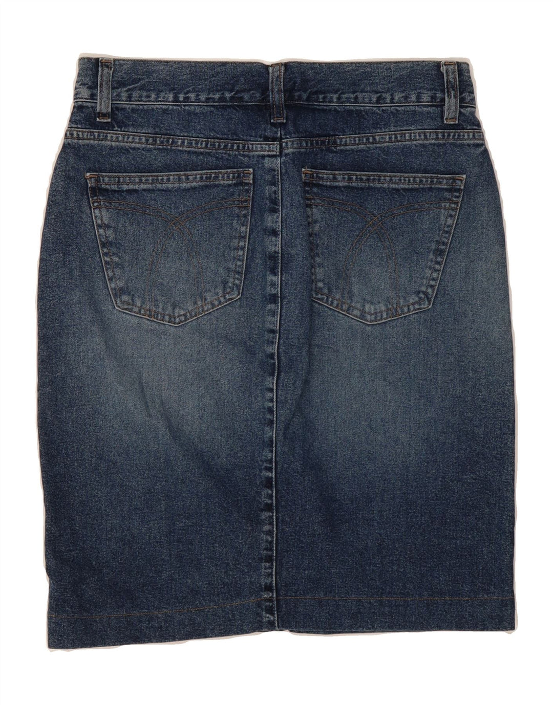 SISLEY Womens Denim Skirt IT 40 Small W28 Blue Cotton Vintage Sisley and Second-Hand Sisley from Messina Hembry 